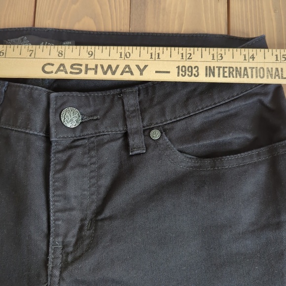 Prana Black Mid Rise Straight Leg Organic Cotton Jeans - Picture 7 of 13